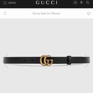 Authentic Gucci skinny belt